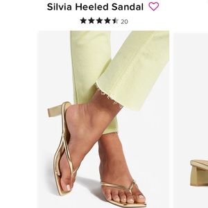 Silvia mini heel sandals in Gold ✨